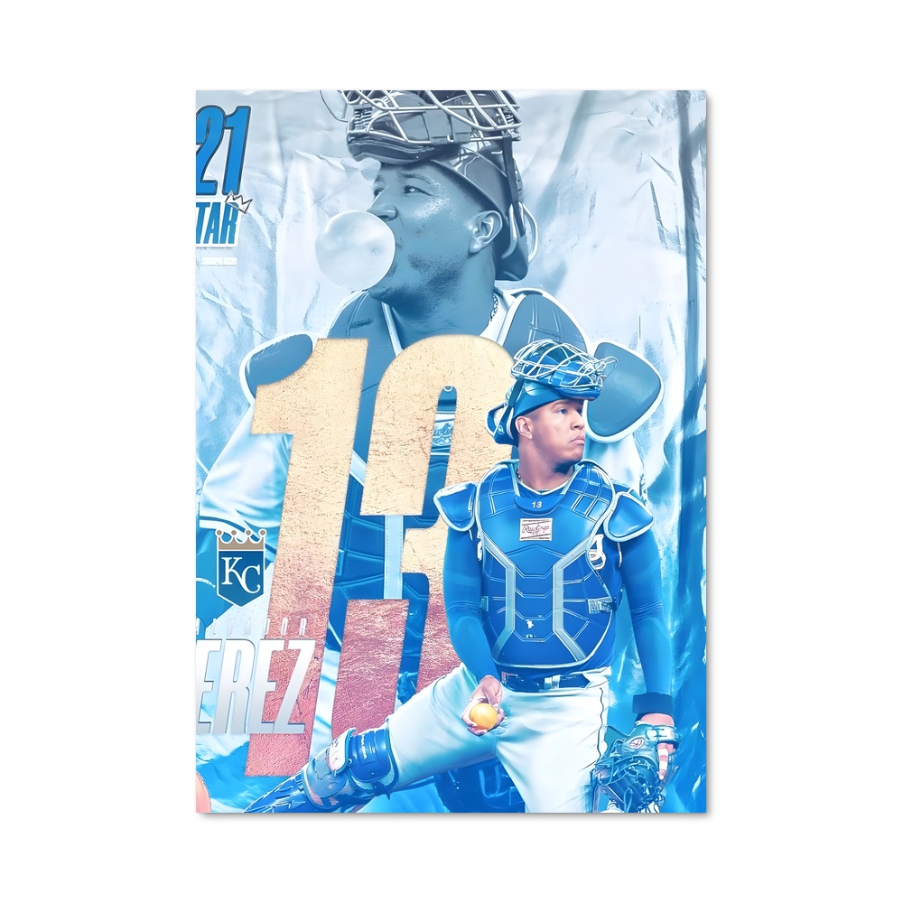 Poster Le Gardien du Terrain – affiche Baseball